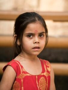 Portrait of Indian Pretty cute little girl